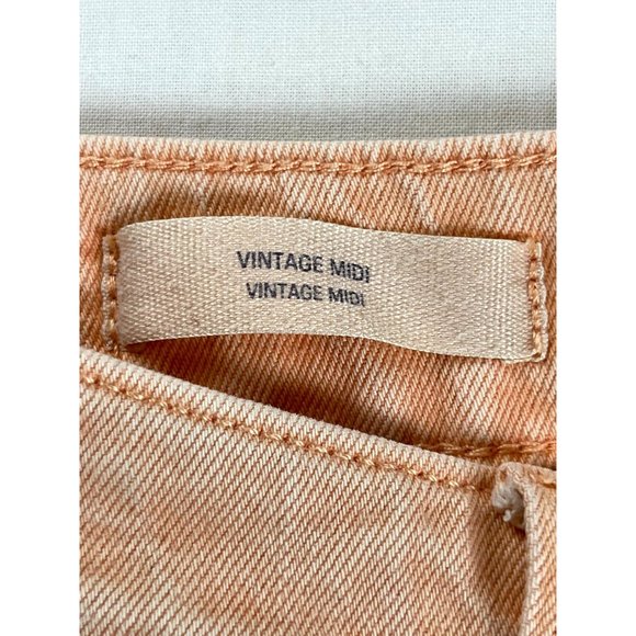 Universal Thread Women's Jeans Shorts Vintage Midi Cotton Mid Rise Peach SZ 0/25 - Picture 11 of 14